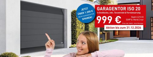 Garagentor-Aktion ISO20 2026